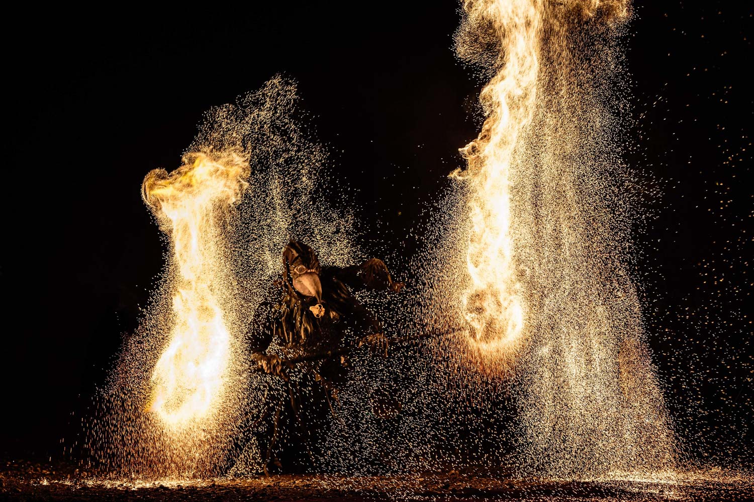 Burning Crew Flame. Fire on Amazon movie.